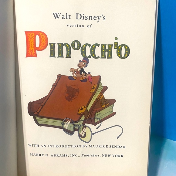 WALT DISNEYS VERSION OF PINOCCHIO VTG 1988 HARDCOVER BOOK & DUST JACKET LIKE NEW - Picture 5 of 15